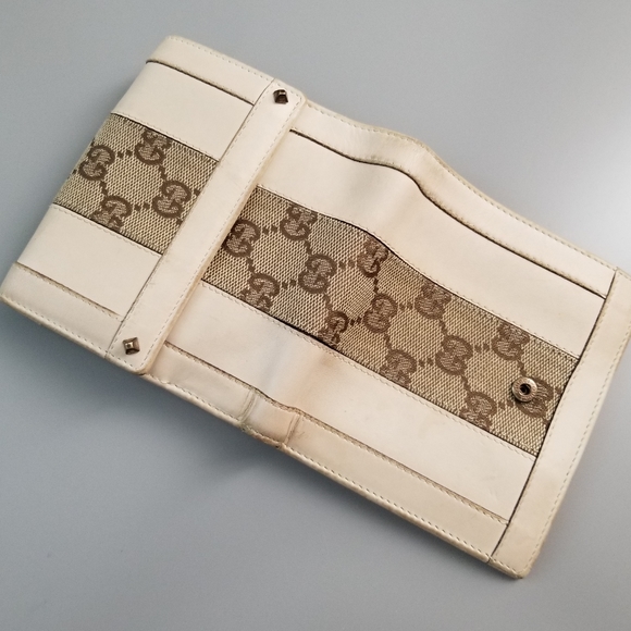 GUCCI GG Vintage Double  Sided Flap Signature /Italy - Picture 6 of 16